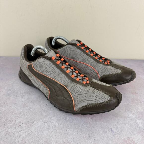 Puma Brown Athletic Shoes with Suede and Mesh - Picture 1 of 13